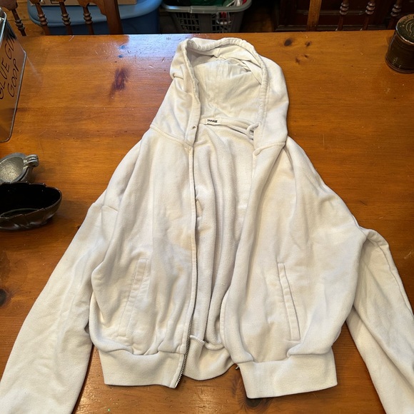 Garage zip up white hoodie - Picture 1 of 2